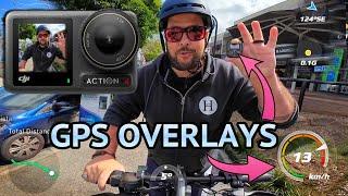 DJI ACTION 4... GPS Remote control and Overlays