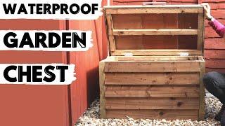 DIY Garden Outdoor Storage BoxUnit - Waterproof with Felted Hinged Lid