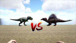 T-rex VS Spinosaurus  ARK Survival Evolved 2021 UPDATED