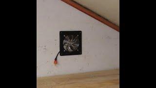 How to install an explosion proof vent fan for a spray booth.