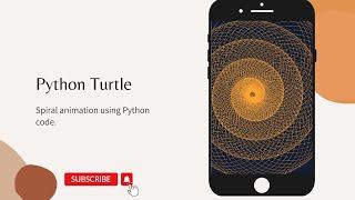 Python Turtle  - Spiral animation using Python code.