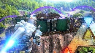 ARK Survival Evolved - MASSIVE TEK TIER ALPHA TRIBE BASE RAIDED BY EPIC ARMY - PVP Raiding Gameplay