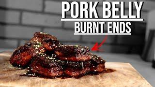 How To Smoke The BEST Pork Belly Burnt Ends EASY on The Pellet Smoker