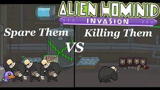 Each HQ Guards Difference SpareKill  Alien Hominid Invasion