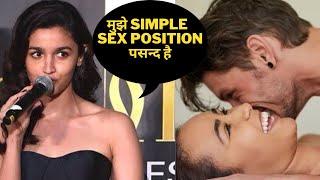Alia Bhatt reveal sex position sex life ranveer Kapoor classic missionary position