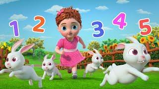 Number Song  Five Little Bunnies + More Baby Songs  Beep Beep Nursery Rhymes