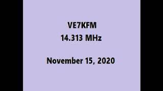 14.313 MHz VE7KFM gets QRMed by sadhams not clean