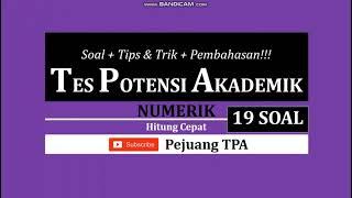 Cara Cepat Mengerjakan Soal TPA Numerik Hitung Cepat 19 Soal