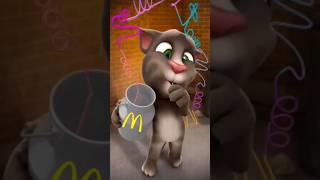 Talking Tom tries the Grimace Shake #grimaceshake #talkingtom