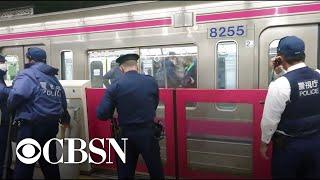 WorldView At least 17 people injured in knife attack on Japan train