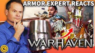 Weapon & Armor Expert Reacts to Warhavens Arms & Armor