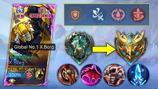 X.BORG NEW EMBLEM AND BUILD TO EASY RANK UP IN THIS NEW SEASON?  X.BORG BEST BUILD 2024  MLBB