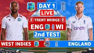 England vs West Indies 2nd Test Live Scores  ENG vs WI 2nd Test Day 1 Live Scores & Commentary