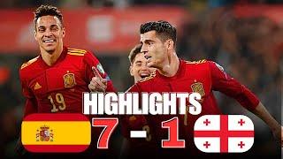 Spanyol vs Georgia 7-1 Highlights & Goal Kualifikasi Euro 2023