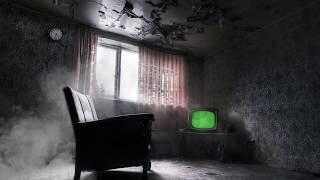 FREE HD Green Screen - CREEPY ROOM CHAIR CLOCK TV