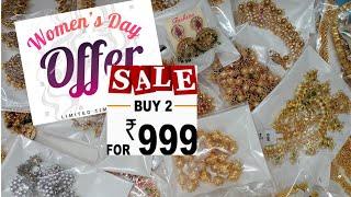 womens day biggest offer Biggest earrings jhumkas studs sale  #priyankakollections