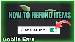 How to REFUND your ROBLOX ITEMS and GET your ROBUX BACK 2023 Working