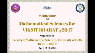 Workshop on Mathematical Sciences for Viksit Bharat@2047