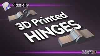 How To Design a Print in Place 3D Printed Hinge in Plasticity