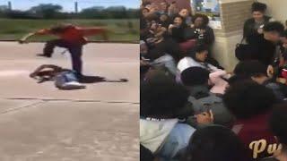 Violent school fights caught on camera