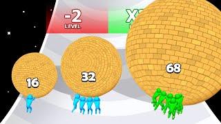 RESCUE PUSH 3D Level Up Balls Man Run Freeplay Max level