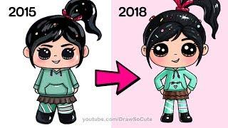 How to Draw Vanellope NEW  Ralph Breaks the Internet
