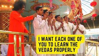 I want each one of you to Learn the Vedas Properly  Sri Sathya Sai Baba on Vedas