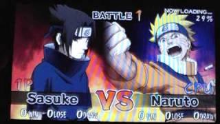 Naruto Ultimate Ninja Heroes 2  Sasuke VS Naruto