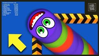 WORMS ZONE epic Gameplay Top 1  video #073  slitherio wormate biggest snake io game  LUKIRAZONE