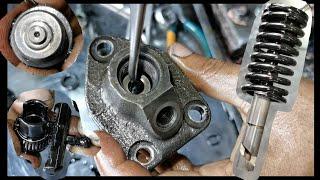 1 cylinder diesel pump repair  China Peter engine 16hp diesel pump plunger install