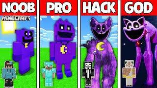 ‍⬛ CATNAP STATUE - NOOB Vs. PRO Vs. HACKER Vs. GOD - BAU CHALLENGE in Minecraft