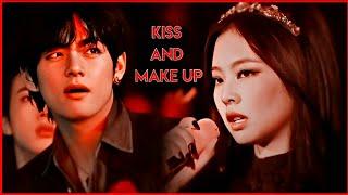 ↬taehyung reaction to jennie  taennie » kiss and make up ⌠fmv au⌡  blackbangtan