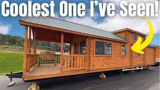 You Have Never Seen A Tiny Log Cabin Home Designed Like This  Home Tour