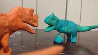Ceratosaurus vs Majungasaurus Stop Motion