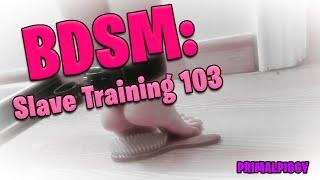 BDSM Slave Training 103