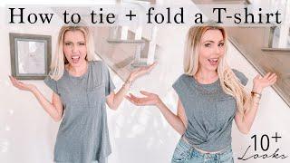 How to tie a shirt  10 ways to tie a basic T shirt