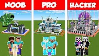 Minecraft NOOB vs PRO vs HACKER SAFEST FUTURE  FAMILY HOUSE - BUILD CHALLENGE  Animation