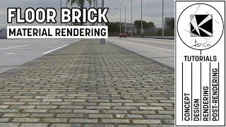 Learn to make Floor Brick Realistic Tutorial  - Vray Next and 3dsmax 2020
