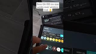 BOSS GX-100 app works over Wireless MIDI 