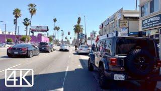 Cycling around in Hollywood  Los Angeles  4K