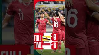 Hasil Pertandingan Kualifikasi Piala Dunia 2026 Brunei 0-6 Indonesia #timnasindonesia