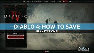 How to Save in Diablo 4 on PlayStation