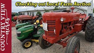 Checking out local Farm Auction in between Farm Chores