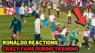 Crazy fans interupt Cristiano Ronaldo and Portugal training in Germany for EURO 2024