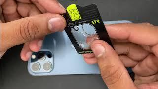 Applying camera protection for iPhone 12 pro max