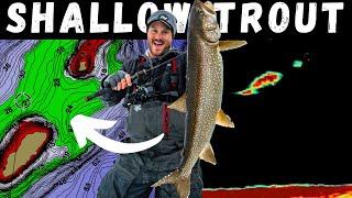 Shallow Lake Trout Locations w a NEW LURE + My Favorite Locations for Ice Fishing Lake Trout