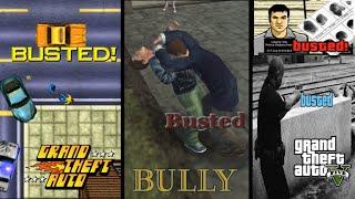 Busted on all GTA Games + Bully