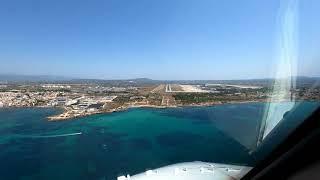 Landing in Palma de Mallorca LEPA 4K.