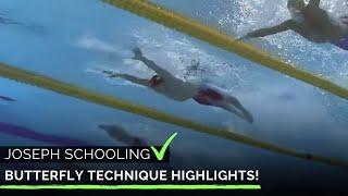 Joseph Schooling  100 Meter Butterfly Technique Highlights