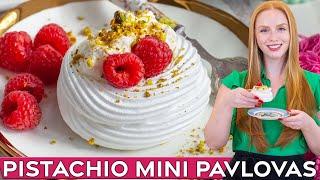 Raspberry & Pistachio Mini Pavlovas Recipe  Perfect for Spring & Easter